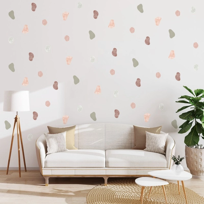 Αυτοκόλλητο τοίχου WATERCOLOR PEBBLES