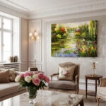 Πινακας σε καμβά WATER LILIES POND