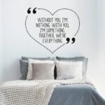 Aυτοκόλλητο τοίχου WITHOUT YOU I'M NOTHING