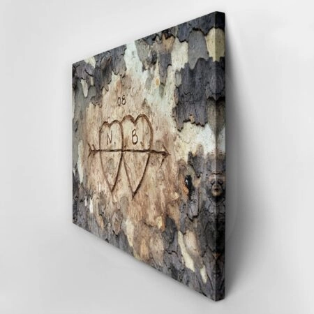 Πίνακας σε καμβά WOOD CARVING 2 - Αγαπη - Ερωτας Sticky 3