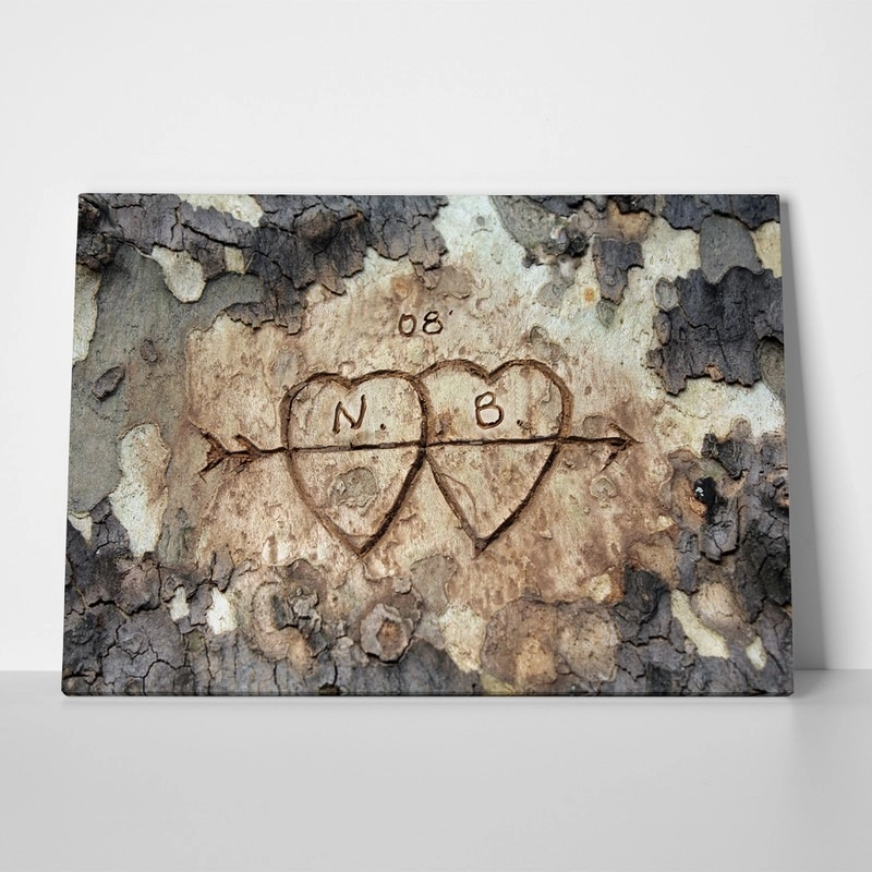 Πίνακας σε καμβά WOOD CARVING 2
