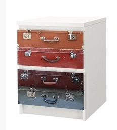Αυτοκόλλητο Συρταριέρας SUITCASES - Αυτοκολλητα επιπλων