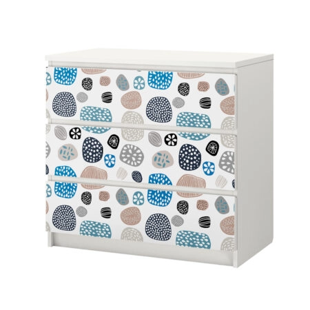 Αυτοκόλλητο Συρταριέρας ABSTRACT MODERN CIRCLES - Αυτοκολλητα επιπλων Sticky 2