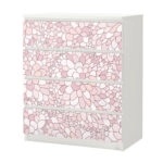Αυτοκόλλητο Συρταριέρας ABSTRACT PINK FLOWERS