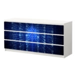 Αυτοκόλλητο Συρταριέρας BINARY COMPUTER CODE