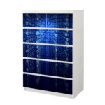 Αυτοκόλλητο Συρταριέρας BINARY COMPUTER CODE