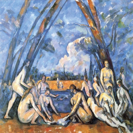 Τετράγωνος Πίνακας CEZANNE - THE BATHERS - Paul Cezanne Sticky 4