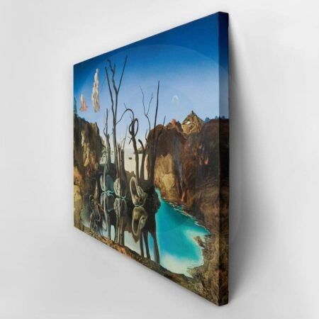Πίνακας σε καμβά DALI - SWANS REFLECTING ELEPHANTS - Salvador Dali Sticky 3