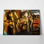 Πίνακας σε καμβά DALI - THE METAMORPHOSIS OF NARCISSUS