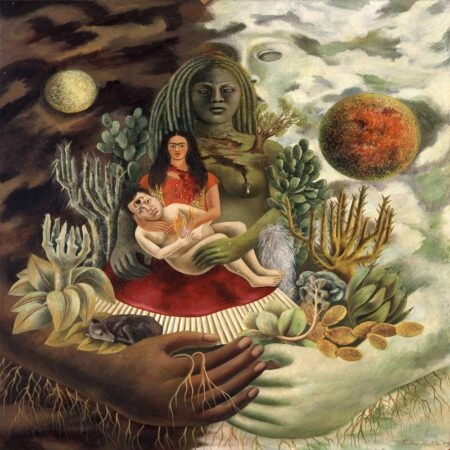 Πίνακας σε καμβά FRIDA KAHLO LOVE EMBRACE - Frida Kahlo Sticky 6