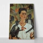 Πίνακας σε καμβά FRIDA KAHLO SELF PORTRAIT WITH MONKEYS