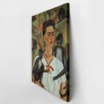 Πίνακας σε καμβά FRIDA KAHLO SELF PORTRAIT WITH MONKEYS