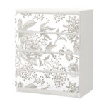 Αυτοκόλλητο Συρταριέρας GRAY VINTAGE FLOWERS