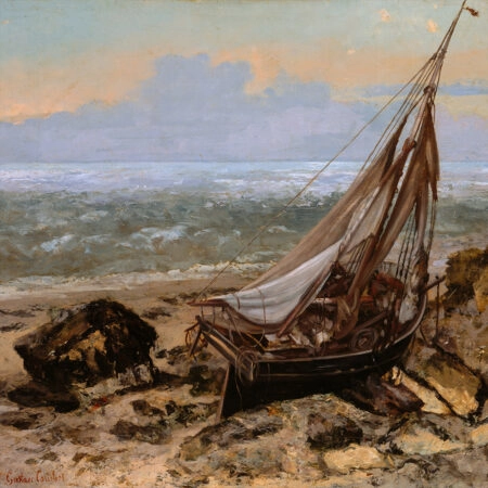 Πινακας Σε Καμβά GUSTAVE COURBET – THE FISHING BOAT - Gustave Courbet Sticky 5