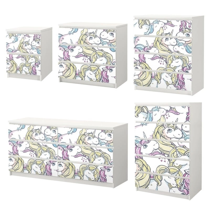 Αυτοκόλλητο Συρταριέρας MAGIC UNICORN