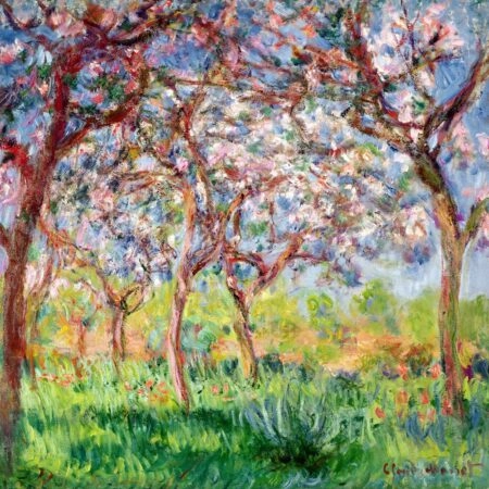 Τετράγωνος Πίνακας MONET - PRINTEMPS A GIVERNY - Monet Claude Sticky 6