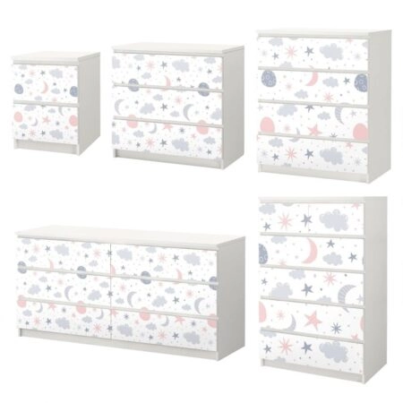 Αυτοκόλλητο Συρταριέρας NURSERY PATTERN - Αυτοκολλητα επιπλων