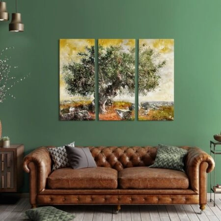 Τρίπτυχος Πινακας OLIVE TREE PAINTING - Υπαιθρος Sticky 4