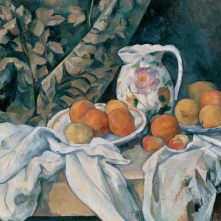 Πίνακας PAUL CEZANNE - STILL LIFE WITH A CURTAIN - Paul Cezanne Sticky 5