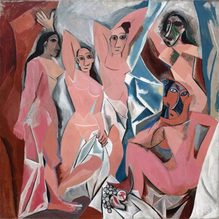 Πίνακας σε καμβά PICASSO - GIRLS OF AVIGNON - Pablo Picasso Sticky 6