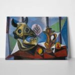 Πίνακας σε καμβά PICASSO - BULL SKULL