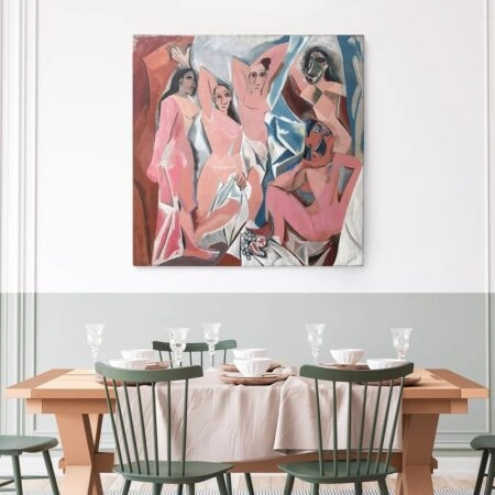 Πίνακας σε καμβά PICASSO - GIRLS OF AVIGNON - Pablo Picasso