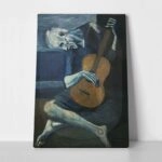 Πίνακας σε καμβά PICASSO - OLD GUITARIST