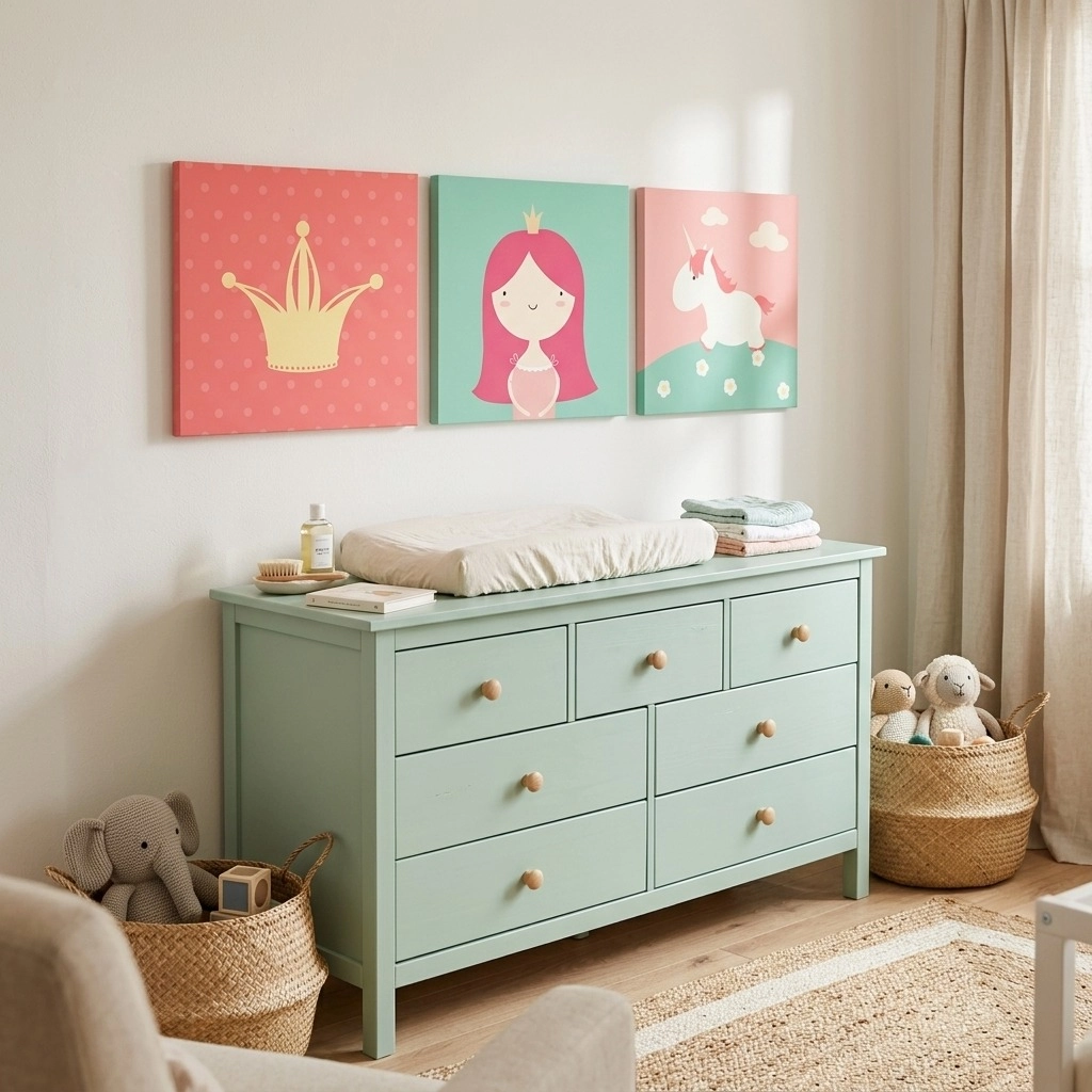 Σετ παιδικοί πίνακες PRINCESS SET