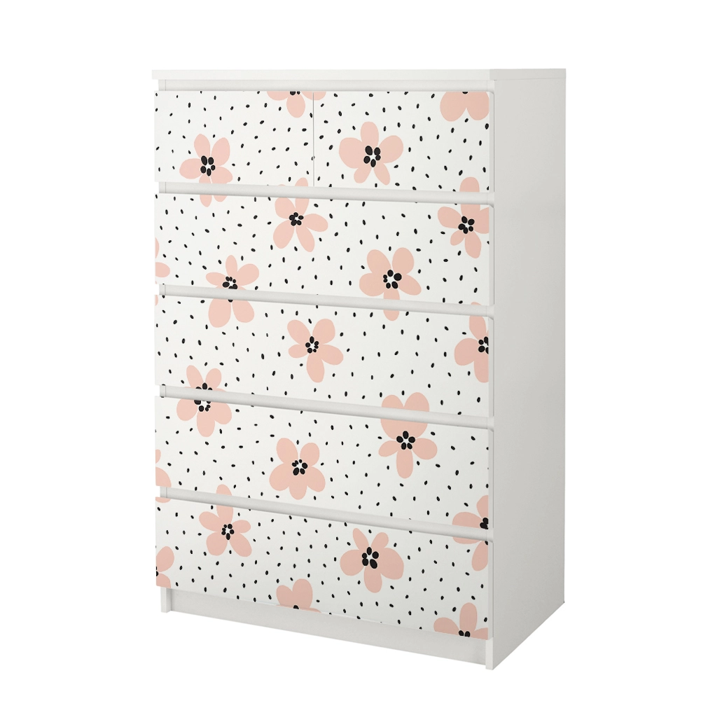 Αυτοκόλλητο Συρταριέρας SIMPLE SMALL FLOWERS