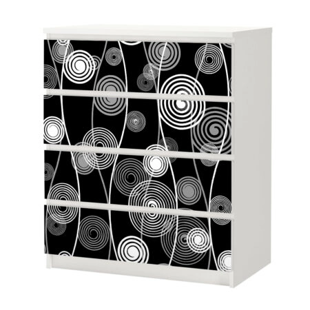 Αυτοκόλλητο Συρταριέρας SPIRALS - Αυτοκολλητα επιπλων Sticky 3