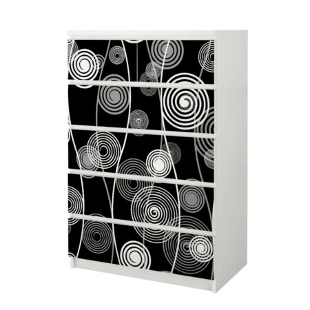 Αυτοκόλλητο Συρταριέρας SPIRALS - Αυτοκολλητα επιπλων Sticky 4