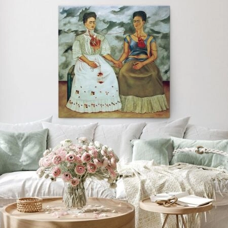 Πίνακας σε καμβά TWO FRIDA ASSET - Frida Kahlo
