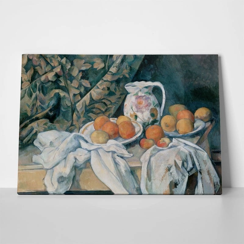 Πίνακας PAUL CEZANNE - STILL LIFE WITH A CURTAIN