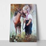 Πίνακας GIRL AND PONY