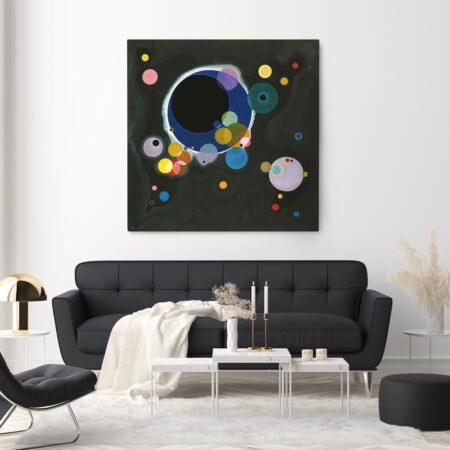 Πίνακας σε καμβά KANDINSKY - SEVERAL CIRCLES - Wassily Kandinsky Sticky 1
