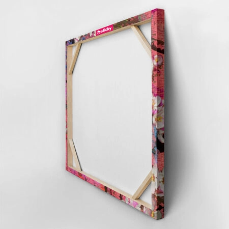 Πίνακας Τετράγωνος PINK BLOSSOMING APPLE - Ανθη Δεντρων Sticky 3