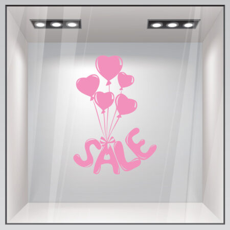 Αυτοκολλητο Εκπτωσεων BALLOON SALES - Αγίου Βαλεντίνου Sticky 3