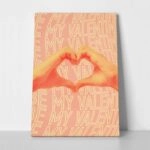 Πινακας σε καμβά BE MY VALENTINE