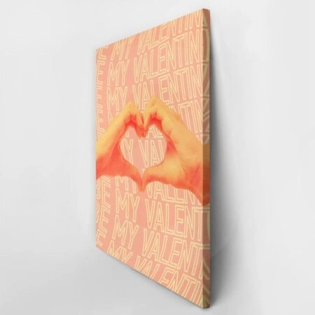 Πινακας σε καμβά BE MY VALENTINE - Αγαπη - Ερωτας Sticky 3