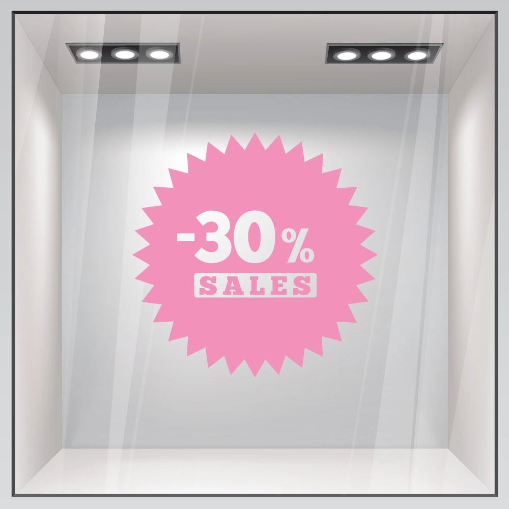 Αυτοκολλητο Εκπτωσεων SALES 49