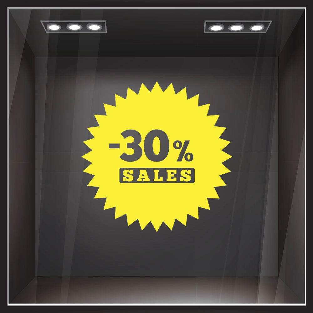Αυτοκολλητο Εκπτωσεων SALES 49