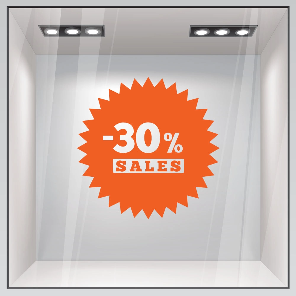 Αυτοκολλητο Εκπτωσεων SALES 49