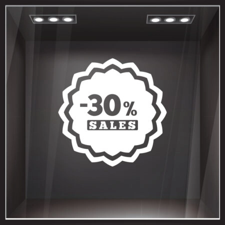 Αυτοκολλητο Εκπτωσεων SALES 50 - Αυτοκόλλητα εκπτώσεων Sticky 1