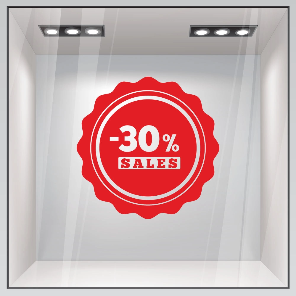Αυτοκολλητο Εκπτωσεων SALES 51