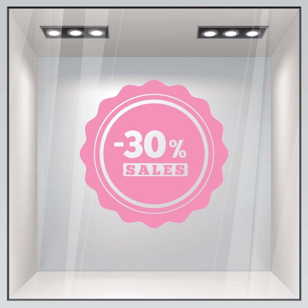 Αυτοκολλητο Εκπτωσεων SALES 51