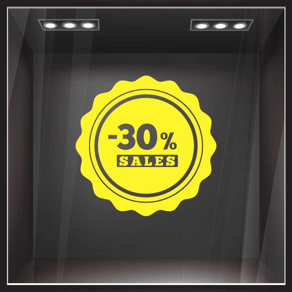 Αυτοκολλητο Εκπτωσεων SALES 51
