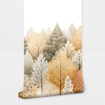 Αυτοκόλλητη Ταπετσαρία τοίχου FALL FOREST TREES - Παιδικές Ταπετσαρίες Sticky 2