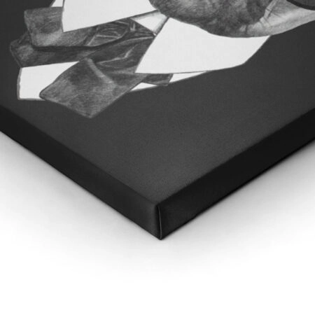 Πινακας σε καμβά FRENCH BULLDOG DOG IN BLACK - Σκυλοι Sticky 2