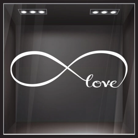 Αυτοκόλλητο βιτρίνας INFINITE LOVE -  Sticky 1