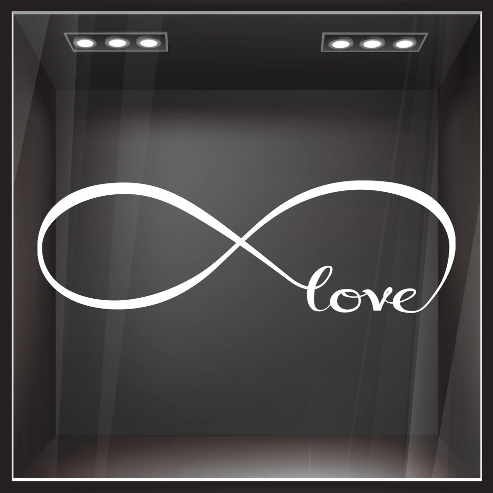 Αυτοκόλλητο βιτρίνας INFINITE LOVE